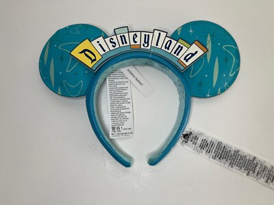 Disney Parks Expo Disneyland Retro Marquee Sign Minnie Ears Headband With Tags-image