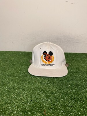 Vintage Walt Disney World hat cap snap back white new era university 1990s mens-image