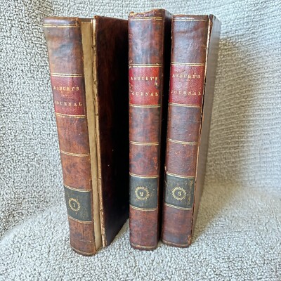 1821 Francis Asbury Journal Bishop Of Methodist Episcopal Church 1st Ed Vol 1-3-image