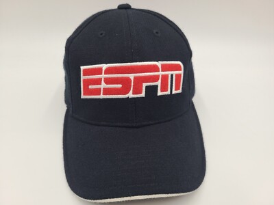 ESPN Club Walt Disney World Flex Fitted S-M Hat Cap Baseball Men Women Black Red-image