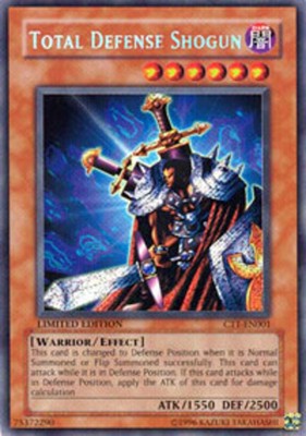 Light Play x 1 Total Defense Shogun - CT1-EN001 - Secret Rare - Limited Edition -image