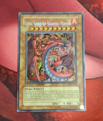 Uria, Lord of Searing Flames - (Misprint Name Shift) - CT03-EN005 - Secret Rare-image