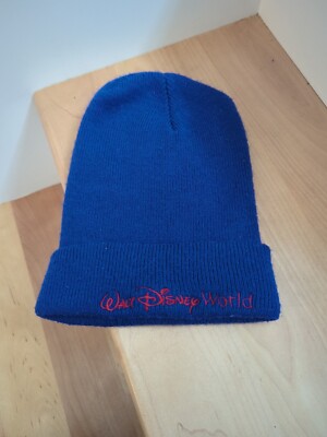 Disney Store Walt Disney World Embroidered Blue Knit Adult -image