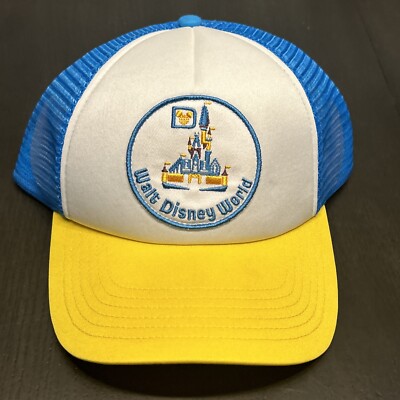 Walt Disney World 50th Anniversary Vault Castle Trucker Cap Hat Adjustable NEW-image