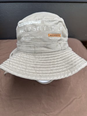 Walt Disney World Safari Boonie Bucket Hat  Adult One Size Canvas Chin Strap Cut-image