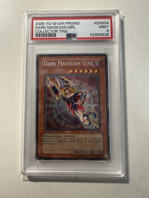 PSA 9 Yugioh CT2-EN004 Dark Magician Girl Secret Rare Collector Tins Promo 2005-image