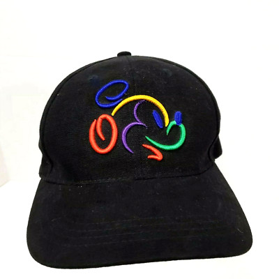 Mickey Mouse Walt Disney World Cap Embroidered Black Snapback Trucker Hat-image