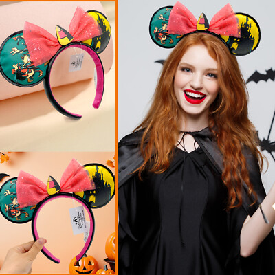 DVC Disney- Vacation Club Halloween Glow in Dark Minnie Ears Headband Christmas-image