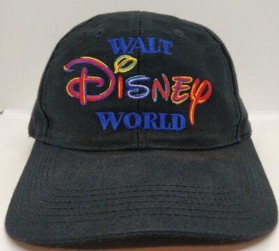Vintage Walt Disney World Embroidered Baseball Cap, Black-image