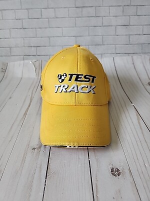 Test Track Baseball Hat Epcot Walt Disney World Yellow Cap Souvenir Adjustable-image