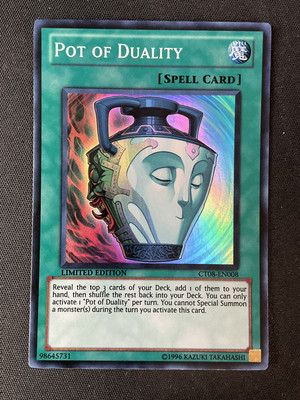 Yu-Gi-Oh TCG 2011 Collectors Tins #CT08-EN008 Pot of Duality Limited Edition MP-image