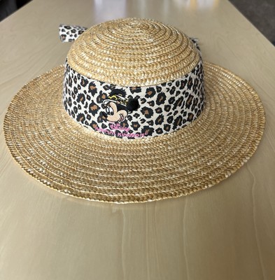Walt Disney World Kids Minnie Mouse Animal Kingdom 100% Straw Sun Hat-image