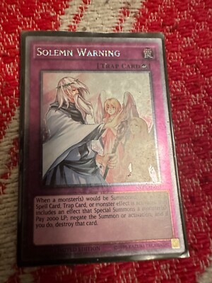 Yu-Gi-Oh! TCG Solemn Warning-image