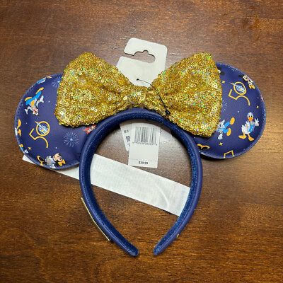 NWT Loungefly x Walt Disney World Parks 50th Anniversary Minnie Bow Ears NEW WDW-image