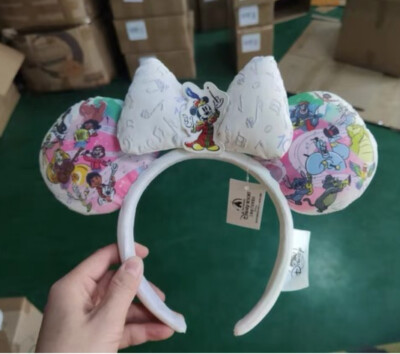 DisneyParks Minnie Ears 100 Years Special Moments Music Band Leader Headband-image