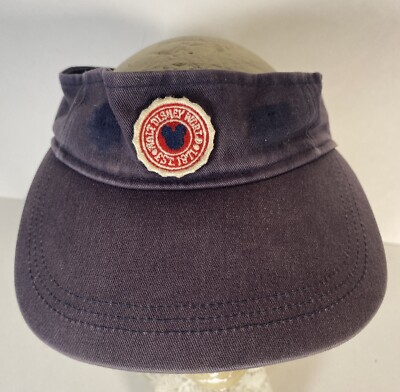 VTG Walt Disney World Est 1971 Blue Sun Visor Hat Cap Adjustable Adult-image