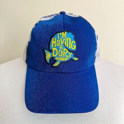 Pixar Finding Nemo Womens SnapBack Hat Dory Blue Disneyland Disney World Parks-image