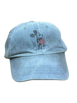Mickey Mouse Walt Disney World Disneyland Resort Denim Strap Back Hat Cap-image