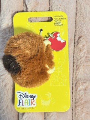 Pumbaa Fuzzy Pom Pom Flair Bag Charm Jewelry The Lion King key chain keychain-image