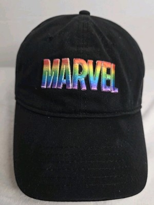 Walt Disney World Marvel Heroes Pride Collection Black Cap Hat One Size-image