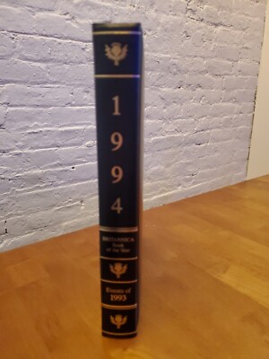 Encyclopedia Britannica 1994 Book Of The Year/Events Of 1993 Leather Like New-image