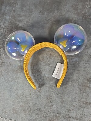 Mickey Mouse Ears WDW 50th Anniversary Light Up Balloons Headband Gold Disney-image