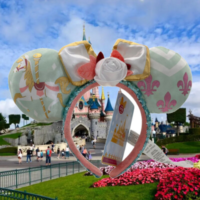 Disney^Minnie Mouse King Arthur’s Carousel Main Attraction Headband Ear-image