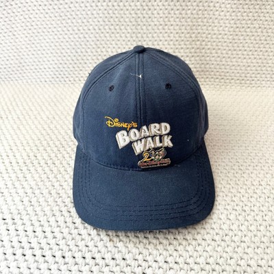 Disney Vintage Blue Board Walk Embroidered Hat Cap w 2000 Commemorative Pin WDW-image