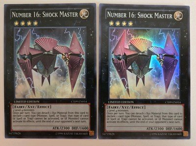 2x Number 16: Shock Master CT09-EN014 Super Rare Limited Ed. Lightly Played LP-image
