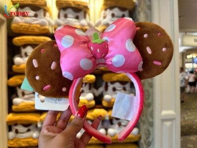 Disney Parks Munchlings Frozen Treats Strawberry Minnie Mouse Ears Headband-image