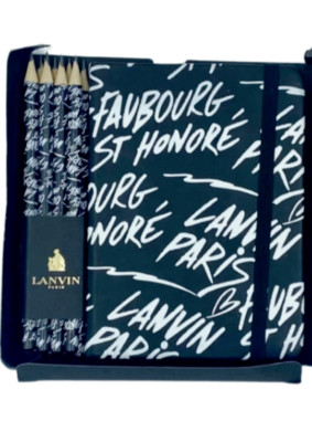 New in Box Lanvin Paris Notebook & 8 Pencils Faubourg St Honoré 2016 1 Office-image