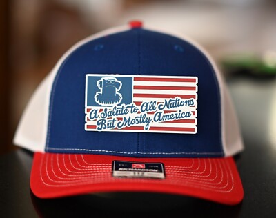 WDW Muppets  Sam The Eagle Salute to All Nations Richardson 112 Trucker Hat-image