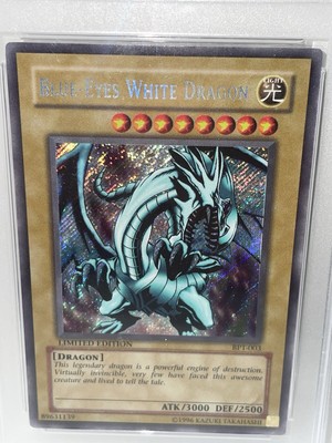 🐉Blue-Eyes White Dragon🐉 PSA 8 NEAR MINT BPT-002 LIMITED EDITION -image