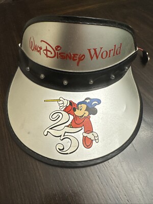 Vintage 80's Walt Disney World Mickey Mouse 25th Anniversary Visor With Lights-image