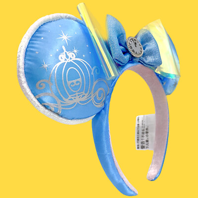 Cinderella DisneyParks Minnie Mouse Blue Ears Headband Disneyland NWT US-image