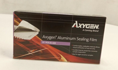 Axygen PCR-AS-600 Aluminum Sealing Film for PCR & Cold Storage Of Samples 100pk-image