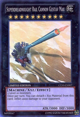 Superdreadnought Rail Cannon Gustav Max - CT10-EN007 - Super Rare - Limited Edit-image