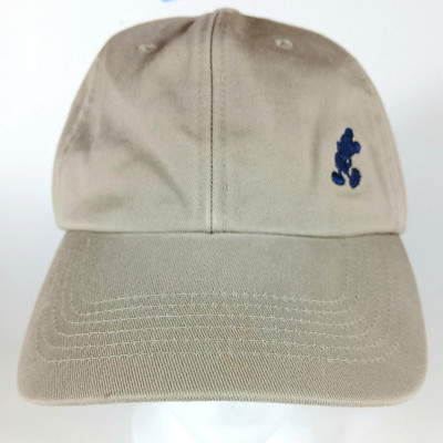 Walt Disney World Adult Beige Baseball Cap Hat Embroidered Mickey Adjustable-image
