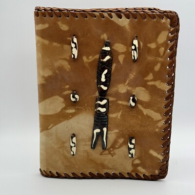 Journal / Notebook / Diary  Cover / ~9.5x7.5 / Refillable / African / Handmade-image