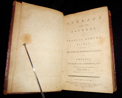 VERY RARE!! 1792 JOURNAL of FRANCIS ASBURY - METHODIST, JOHN WESLEY, THOMAS COKE-image