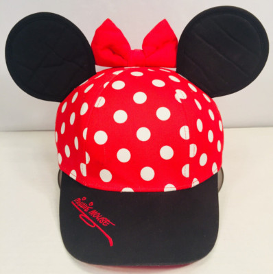 Minnie Mouse With Ears, Polkadot, Youth, Baseball Cap Hat, Walt Disney World-image