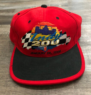 NEW VTG 1998 Indy 200 WALT DISNEY WORLD SPEEDWAY Snapback HAT w/ ORIGINAL TAG-image