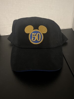 Walt Disney World Embroider 50 Years Of Theme Parks Celebration Mickey Hat NWT -image