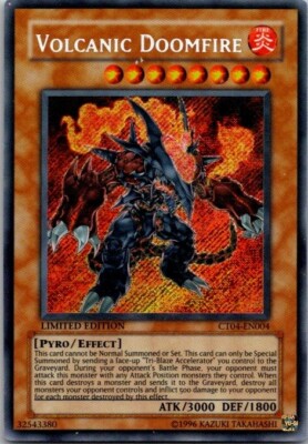 Volcanic Doomfire CT04-EN004 2007 Collectors Tin Limited Edition Yugioh LP-image