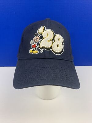 Walt Disney World Mickey Mouse '28 Dark Blue Embroidered Adjustable Hat OSFA-image