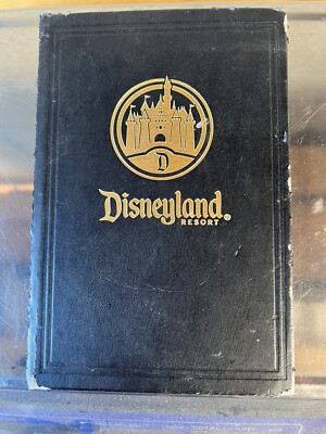 Collector Vintage DISNEYLAND RESORT, BLCK LEATHER BOUND, PERSONAL JOURNAL 200 pp-image