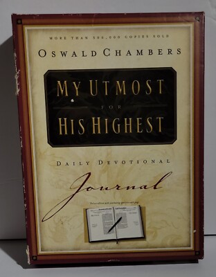 My Utmost for His Highest Leather Hardcover Devotional Journal - Oswald Chambers-image