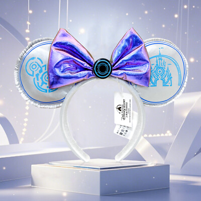 Disney-Park Castle TRON Lightcycle Power Run Headband Minnie Ears Kids Adult-image