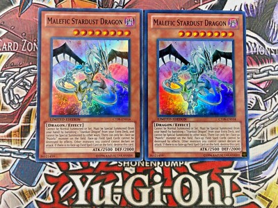 ***2x Malefic Stardust Dragon 2x*** CT08-EN014 | SUPER Limited Ed | YuGiOh! NM-image