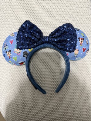 Disney‘ Parks Blue Loungefly Chibi Park Icons Mickey Minnie Mouse Ears Headband-image